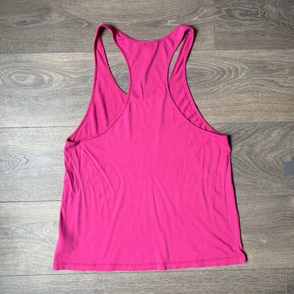 Aritzia Wilfred Tank Top sleeveless Racerback Pima Cotton Pink Size Small - Picture 12 of 15